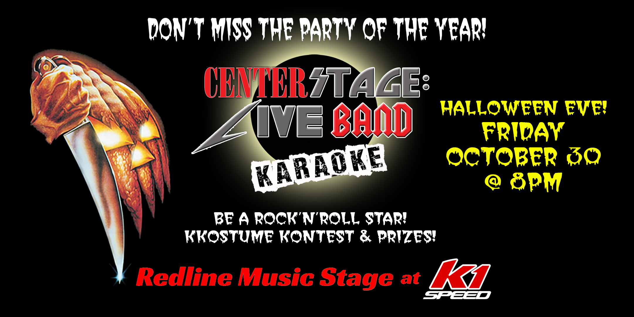 Center Stage Live Karaoke Costume Party! event